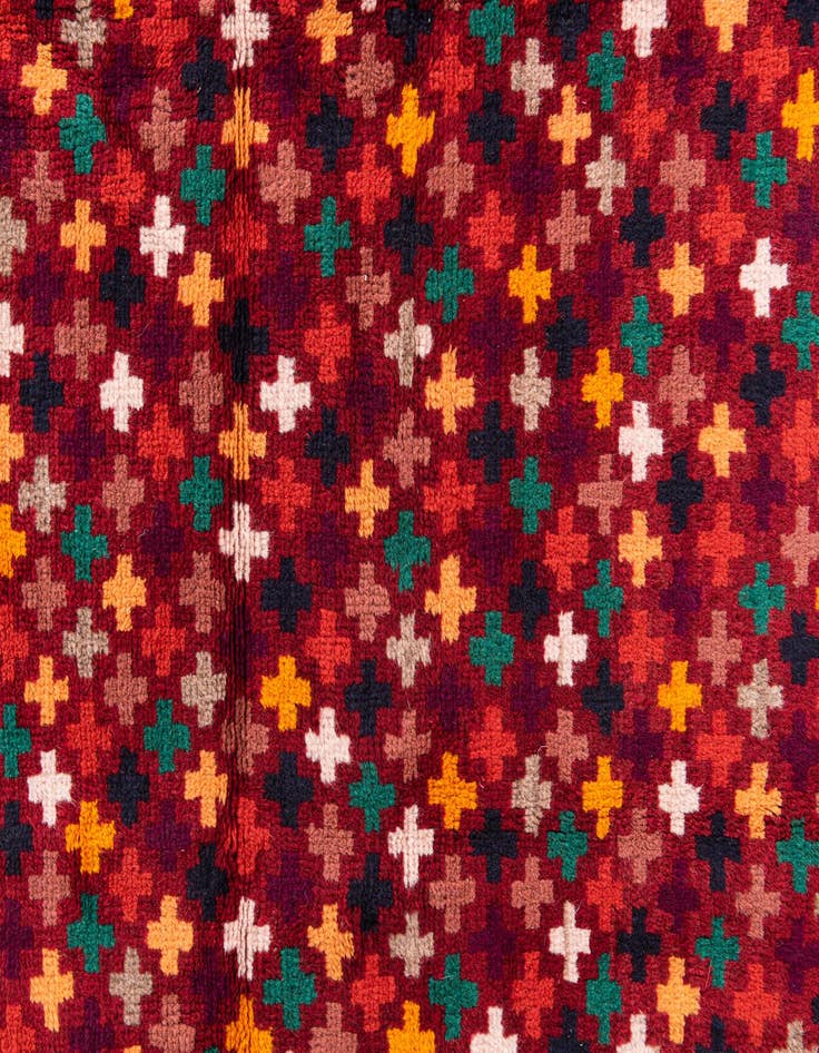 Detail image of  3' 10 x 6'  Hand Knotted Balouch Wool Rug