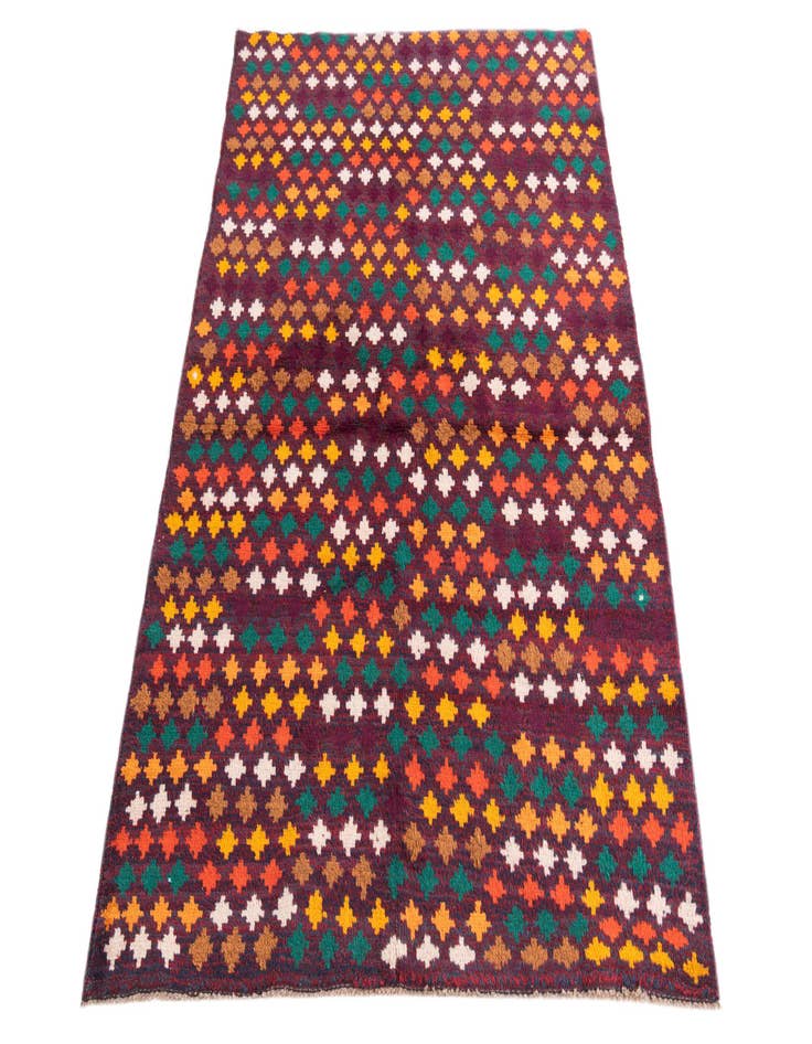 Detail image of  4' x 5' 9  Hand Knotted Balouch Wool Rug