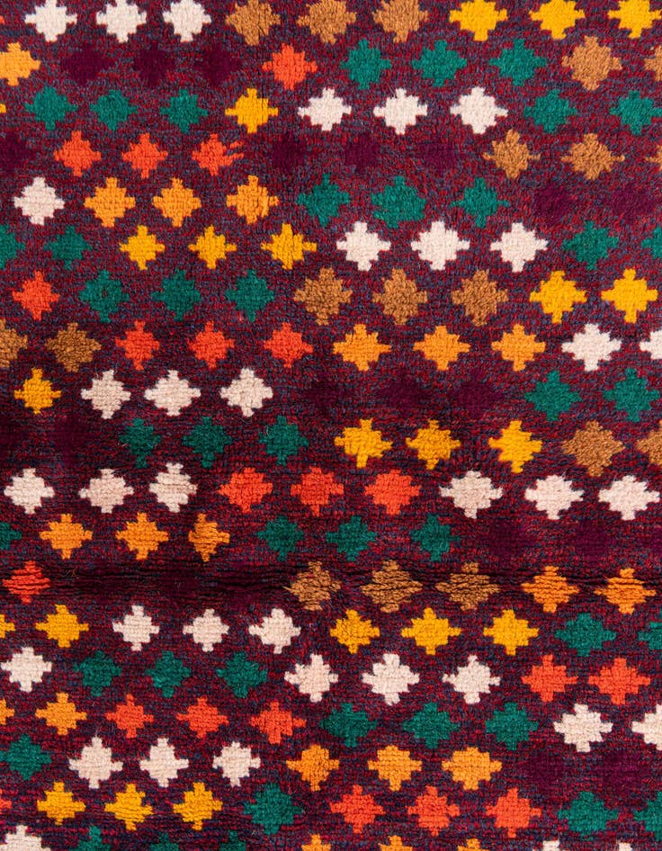 Detail image of  4' x 5' 9  Hand Knotted Balouch Wool Rug