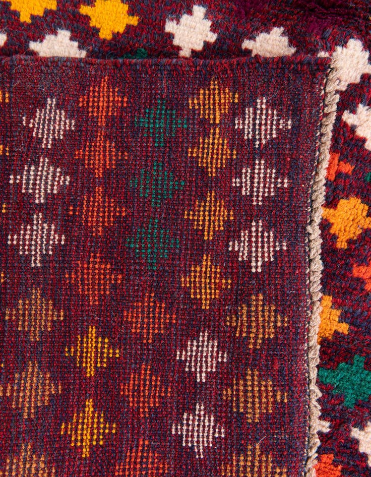 Detail image of  4' x 5' 9  Hand Knotted Balouch Wool Rug