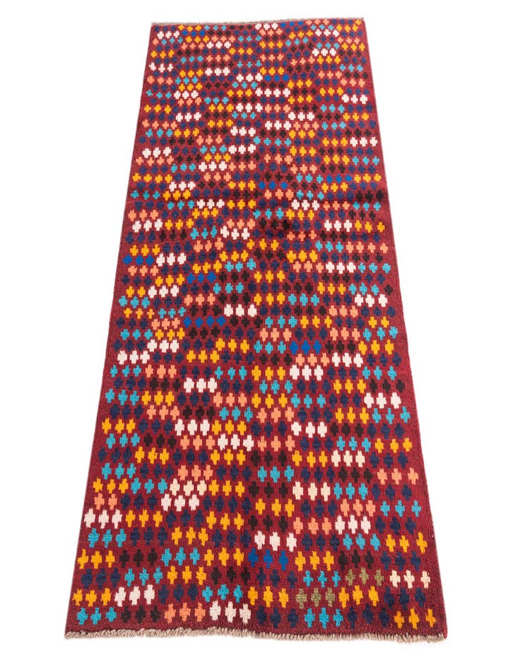 Detail image of  3' 10 x 5' 10  Hand Knotted Balouch Wool Rug