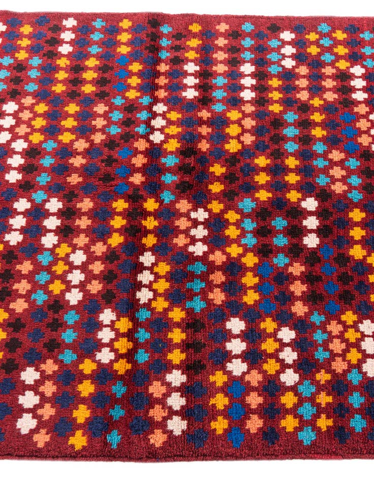 Detail image of  3' 10 x 5' 10  Hand Knotted Balouch Wool Rug