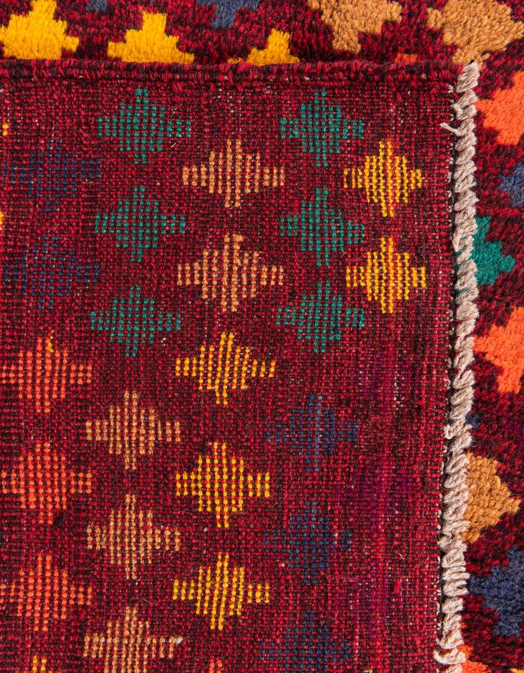 Detail image of  4' x 6' 5  Hand Knotted Balouch Wool Rug