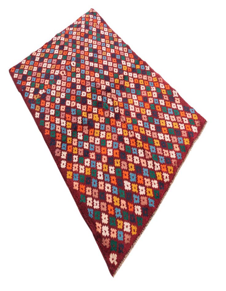 Detail image of  3' 10 x 5' 10  Hand Knotted Balouch Wool Rug