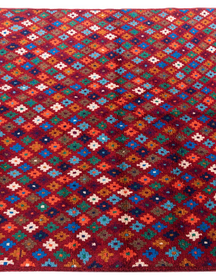 Detail image of  4' x 6' 1  Hand Knotted Balouch Wool Rug
