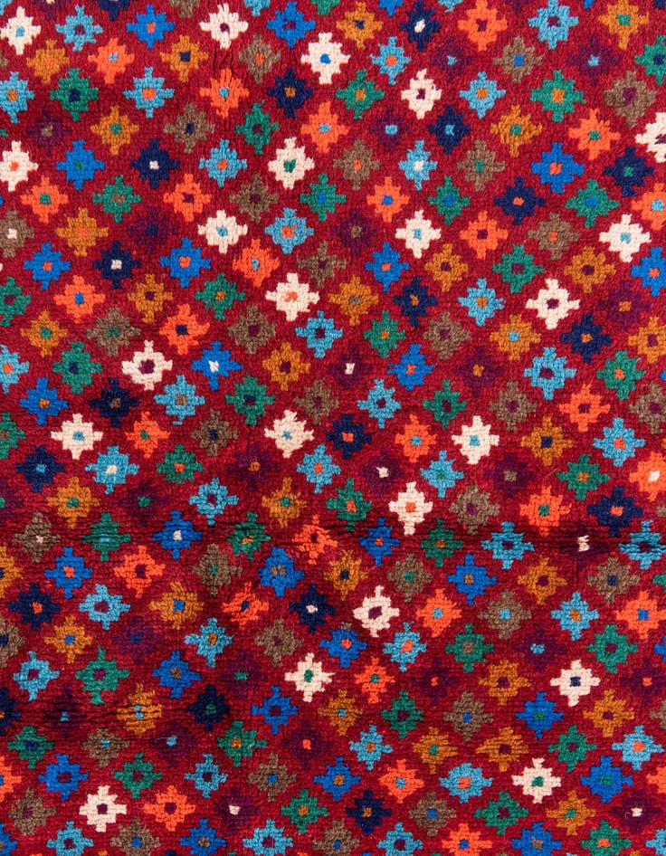 Detail image of  4' x 6' 1  Hand Knotted Balouch Wool Rug