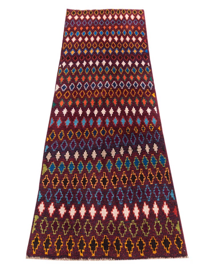 Detail image of  3' 6 x 6' 2  Hand Knotted Balouch Wool Rug