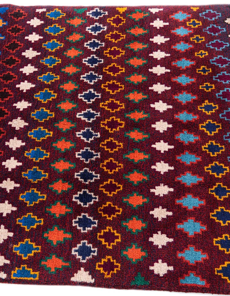Detail image of  3' 6 x 6' 2  Hand Knotted Balouch Wool Rug