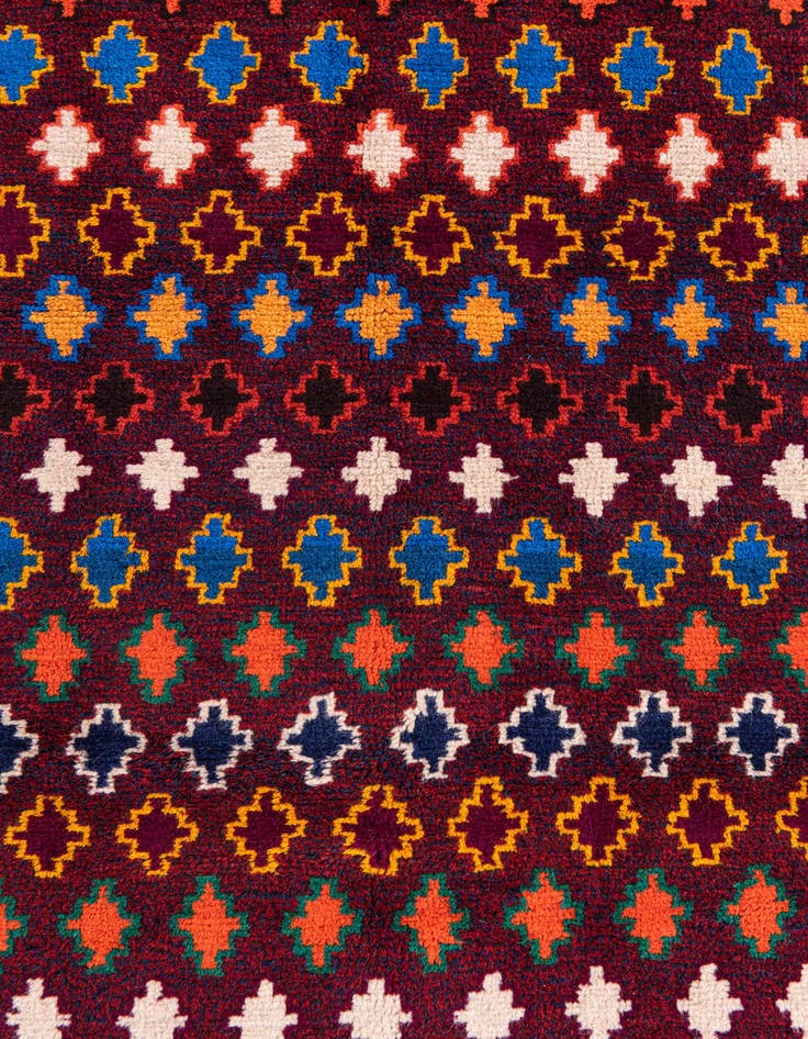 Detail image of  3' 6 x 6' 2  Hand Knotted Balouch Wool Rug