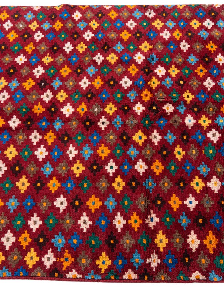 Detail image of  4' x 5' 9  Hand Knotted Balouch Wool Rug