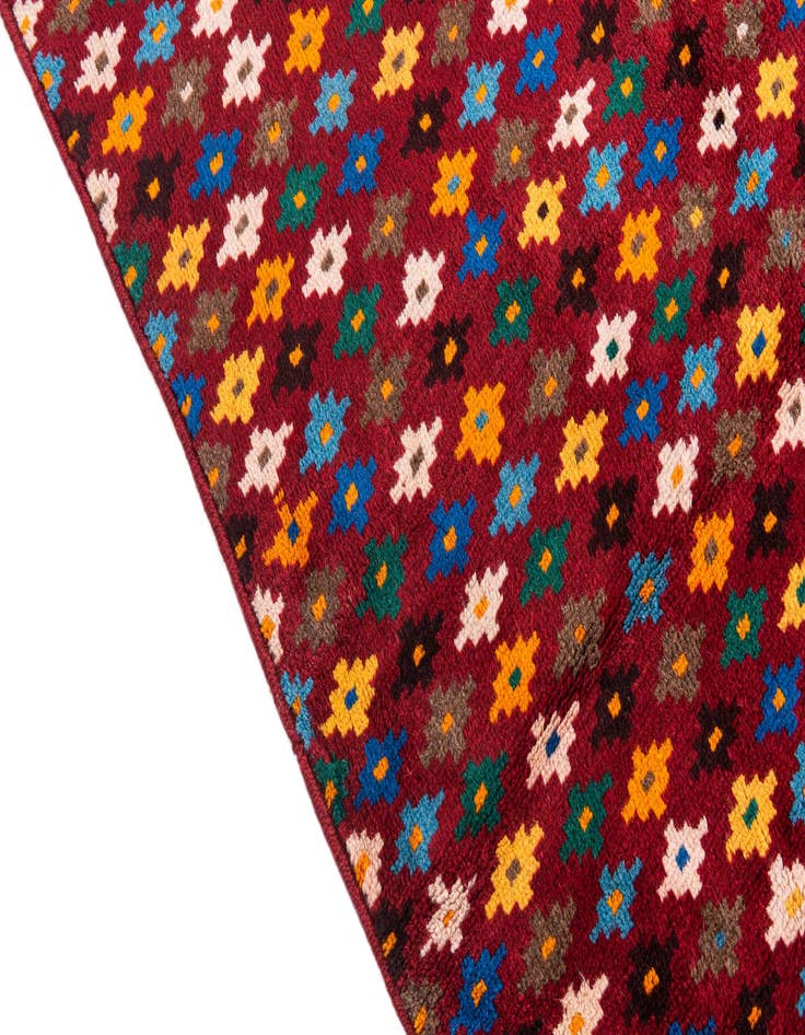 Detail image of  4' x 5' 9  Hand Knotted Balouch Wool Rug