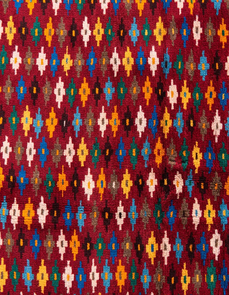 Detail image of  4' x 5' 9  Hand Knotted Balouch Wool Rug