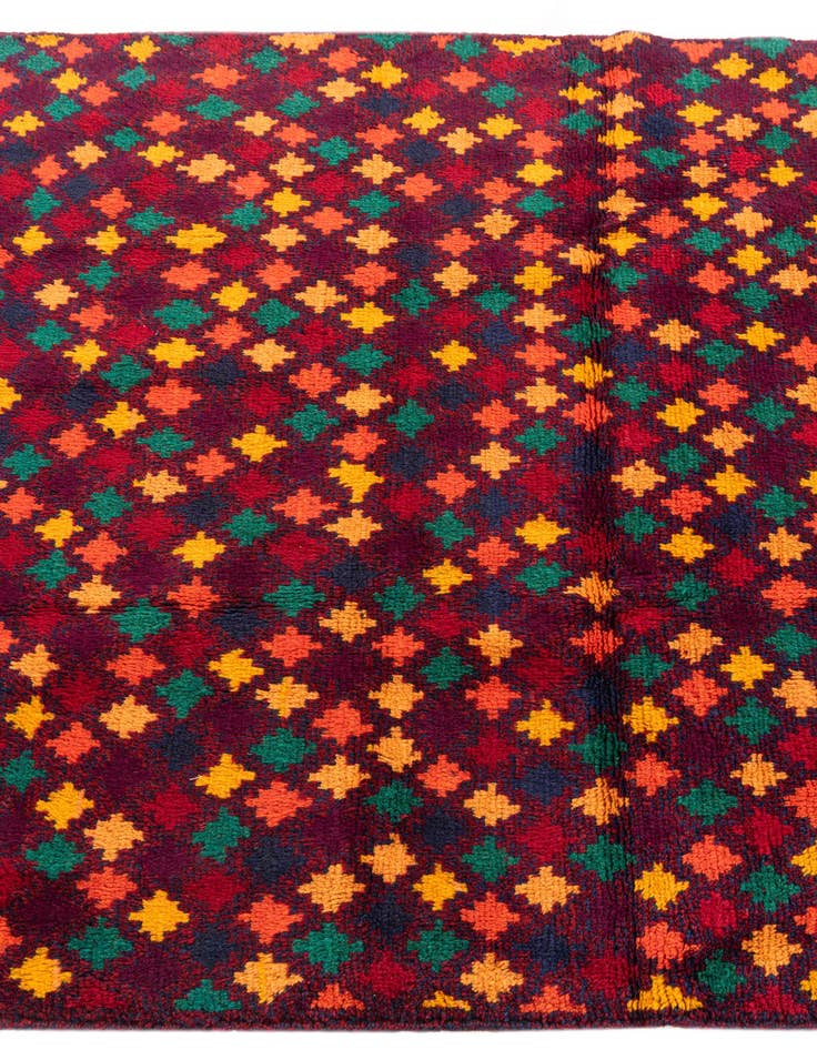 Detail image of  4' x 6' 1  Hand Knotted Balouch Wool Rug