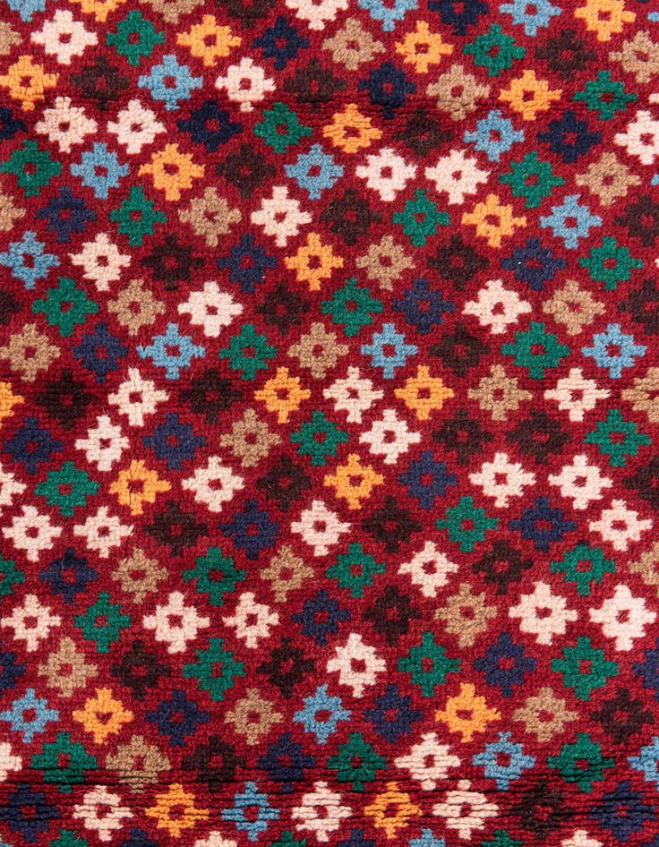 Detail image of  3' x 4' 4  Hand Knotted Balouch Wool Rug