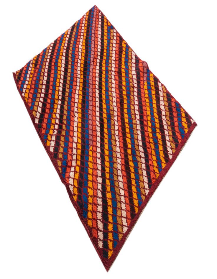 Detail image of  3' 1 x 4' 2  Hand Knotted Balouch Wool Rug