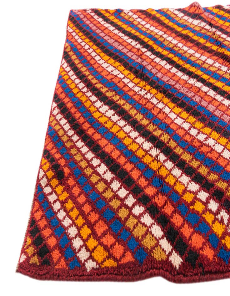 Detail image of  3' 1 x 4' 2  Hand Knotted Balouch Wool Rug