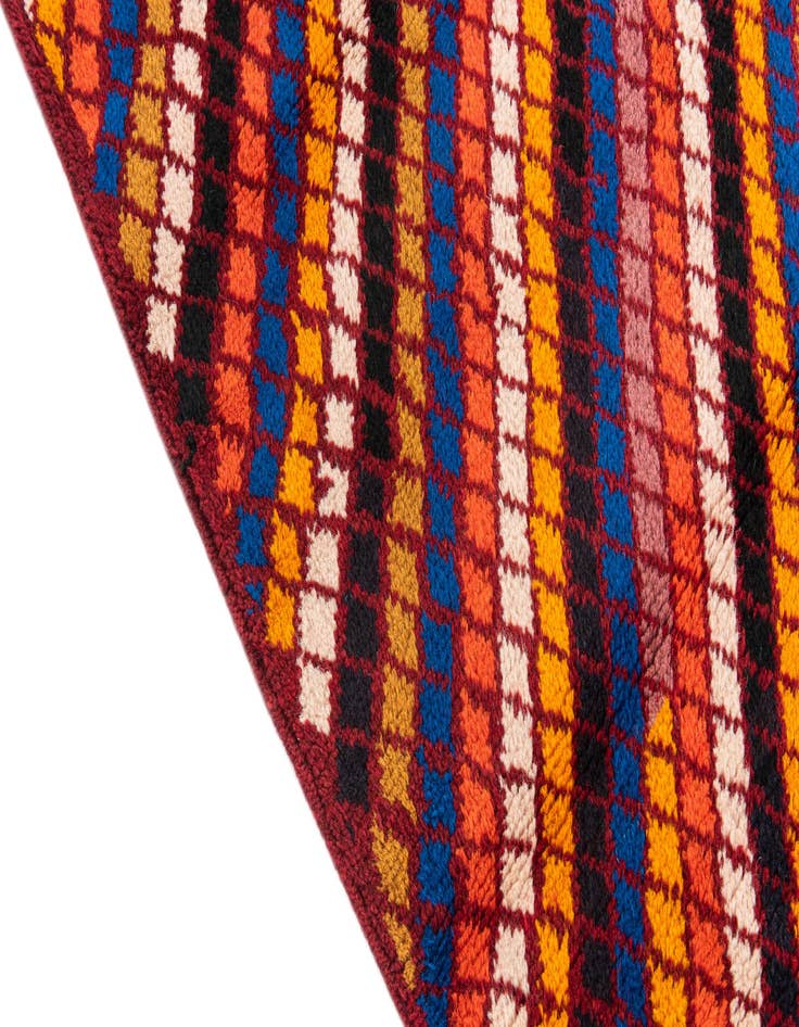 Detail image of  3' 1 x 4' 2  Hand Knotted Balouch Wool Rug