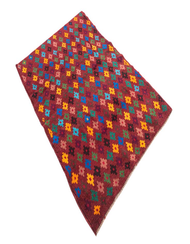 Detail image of  3' 4 x 4' 9  Hand Knotted Balouch Wool Rug