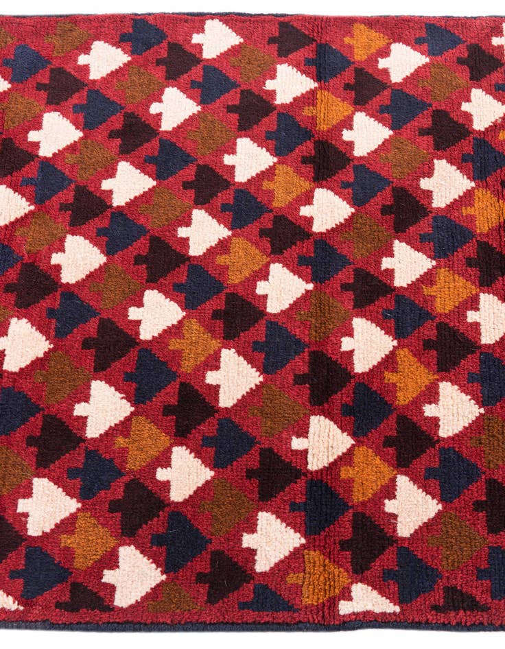 Detail image of  3' x 4' 4  Hand Knotted Balouch Wool Rug