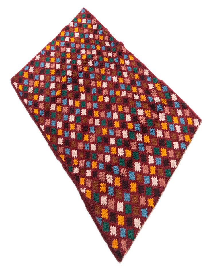 Detail image of  3' x 4' 7  Hand Knotted Balouch Wool Rug