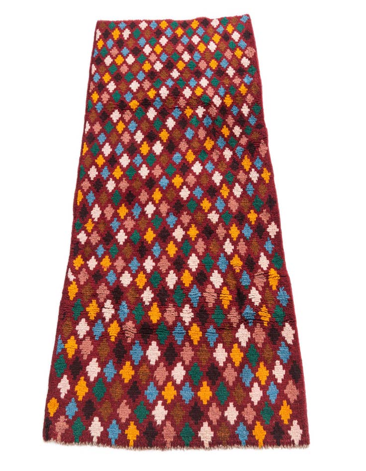 Detail image of  3' x 4' 7  Hand Knotted Balouch Wool Rug