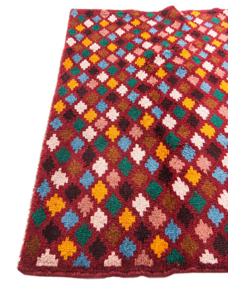 Detail image of  3' x 4' 7  Hand Knotted Balouch Wool Rug