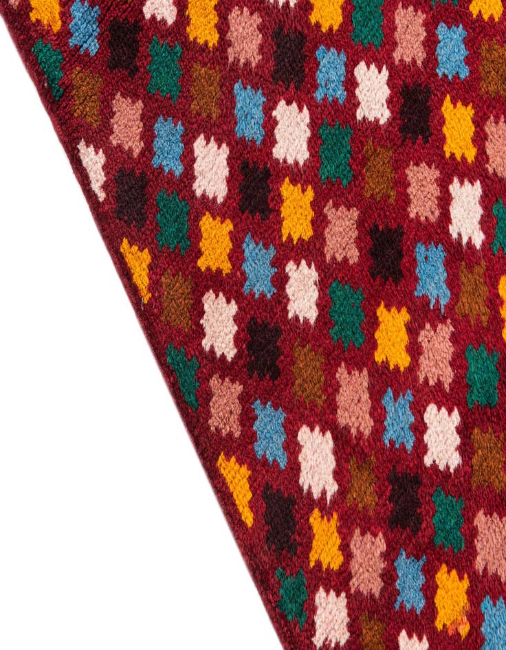 Detail image of  3' x 4' 7  Hand Knotted Balouch Wool Rug