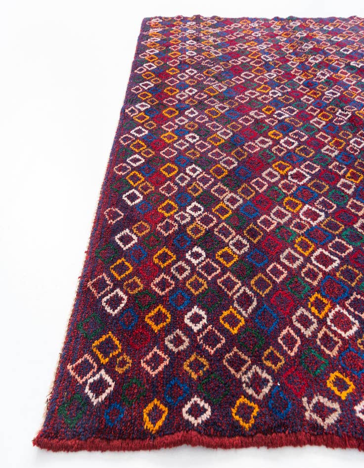 Detail image of  5' 4 x 6' 5  Hand Knotted Balouch Wool Rug
