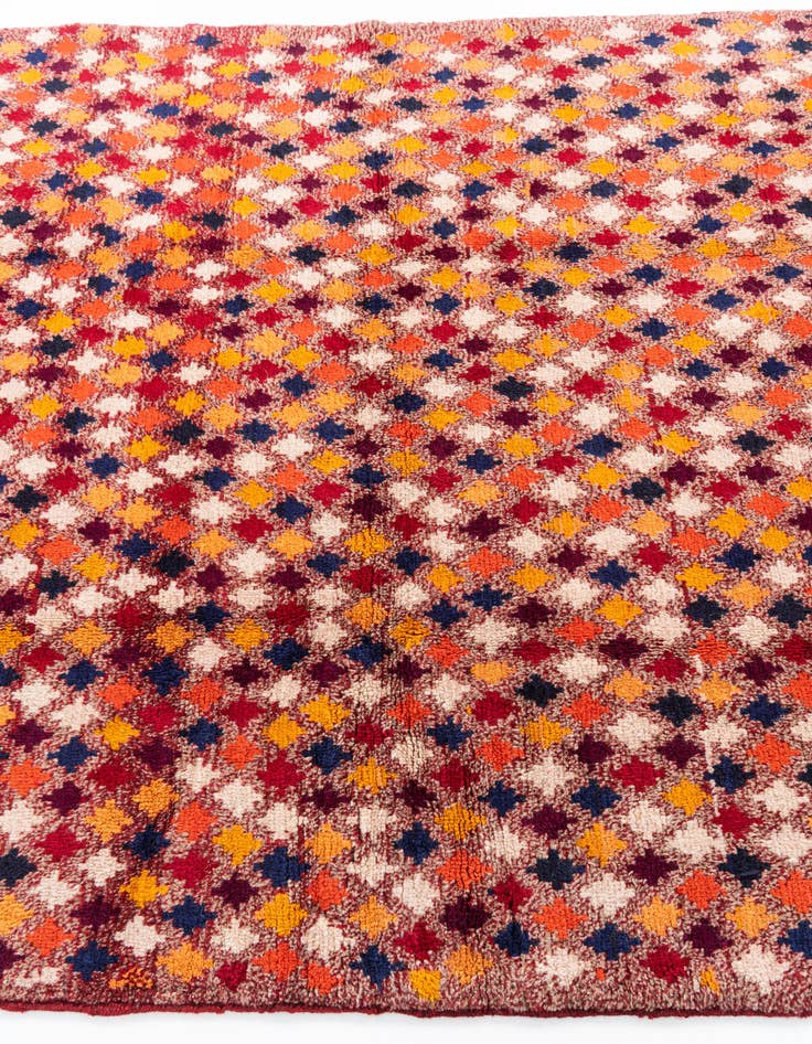 Detail image of  4' 10 x 6'  Hand Knotted Balouch Wool Rug