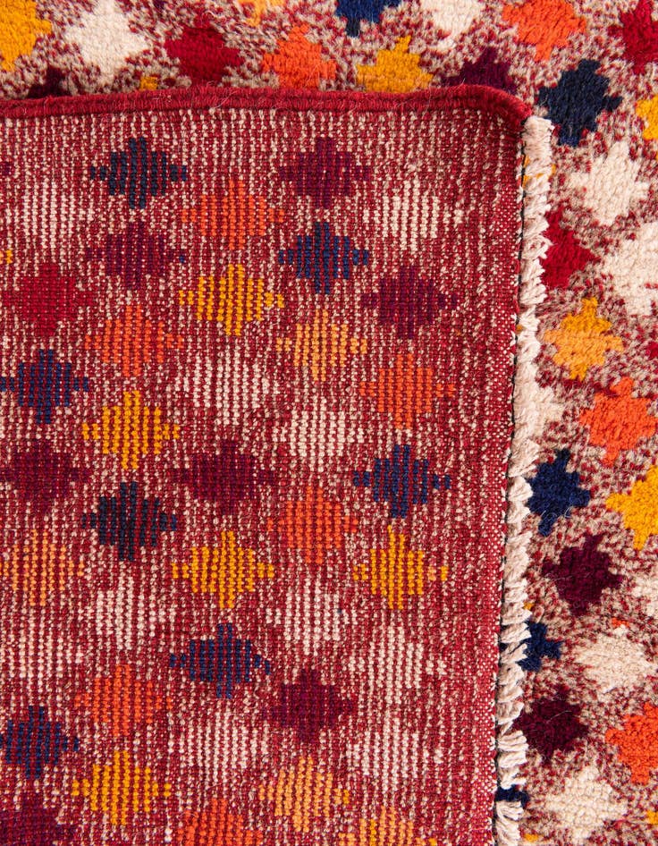 Detail image of  4' 10 x 6'  Hand Knotted Balouch Wool Rug