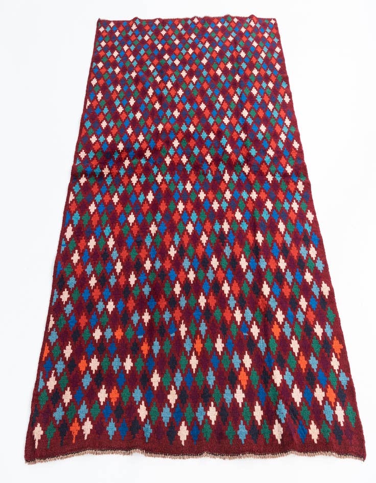 Detail image of  5' x 6' 7  Hand Knotted Balouch Wool Rug