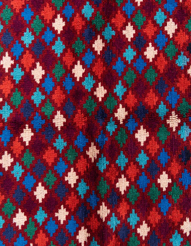 Detail image of  5' x 6' 7  Hand Knotted Balouch Wool Rug