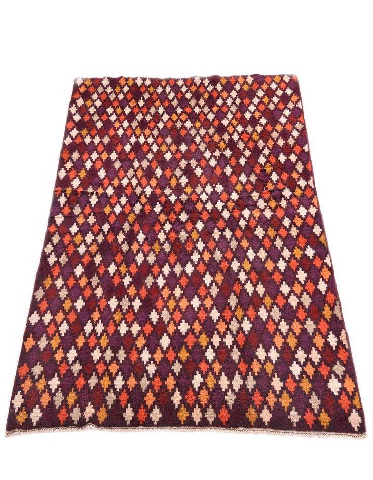 Detail image of  5' 9 x 6' 9  Hand Knotted Balouch Wool Rug