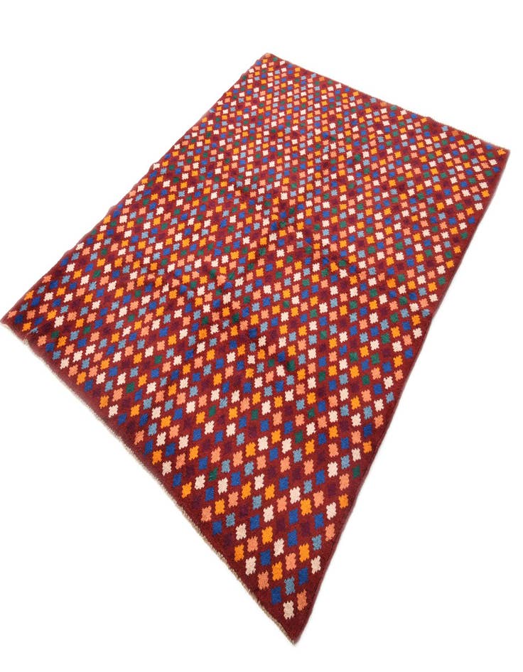 Detail image of  6' 2 x 8'  Hand Knotted Balouch Wool Rug