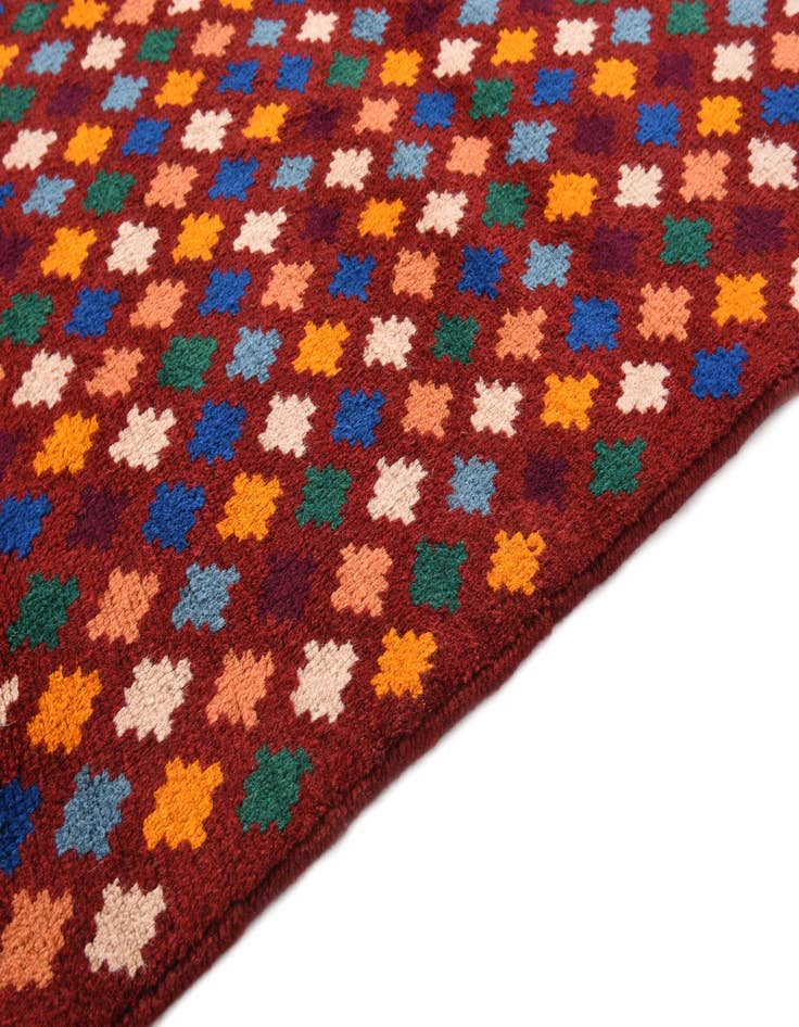 Detail image of  6' 2 x 8'  Hand Knotted Balouch Wool Rug