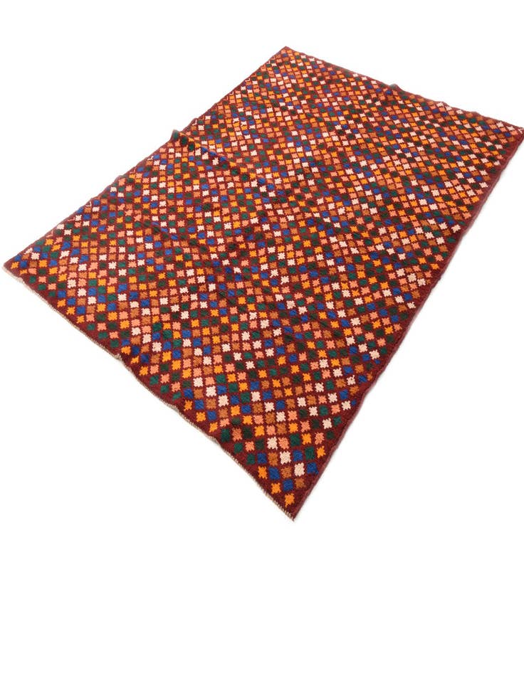 Detail image of  6' 1 x 8'  Hand Knotted Balouch Wool Rug