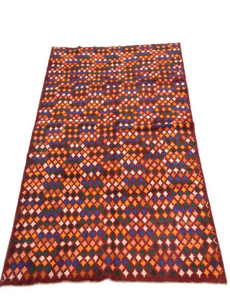 Detail image of  6' 1 x 8'  Hand Knotted Balouch Wool Rug