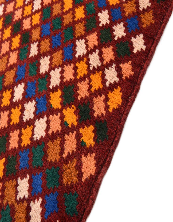 Detail image of  6' 1 x 8'  Hand Knotted Balouch Wool Rug