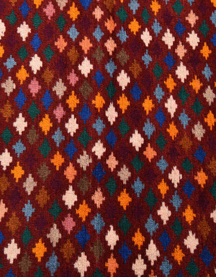 Detail image of  6' 4 x 7' 10  Hand Knotted Balouch Wool Rug