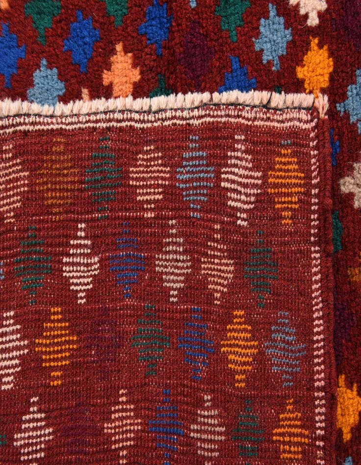 Detail image of  6' 4 x 7' 10  Hand Knotted Balouch Wool Rug