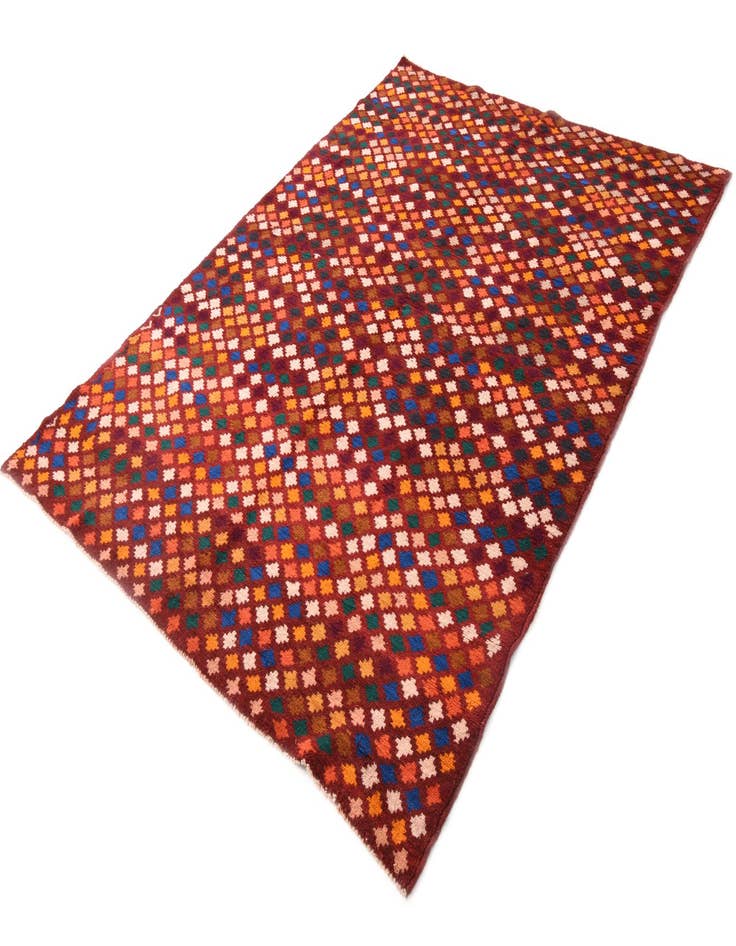 Detail image of  6' x 8' 3  Hand Knotted Balouch Wool Rug