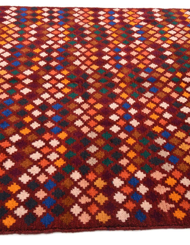 Detail image of  6' x 8' 3  Hand Knotted Balouch Wool Rug