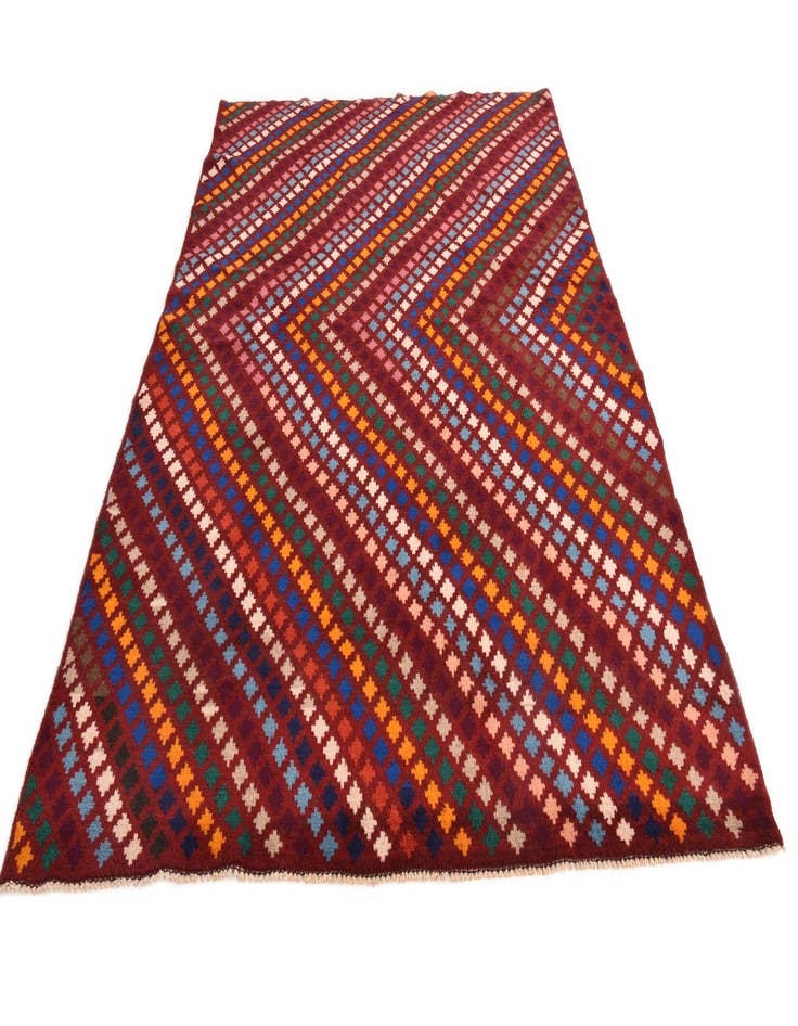 Detail image of  5' 8 x 8' 1  Hand Knotted Balouch Wool Rug