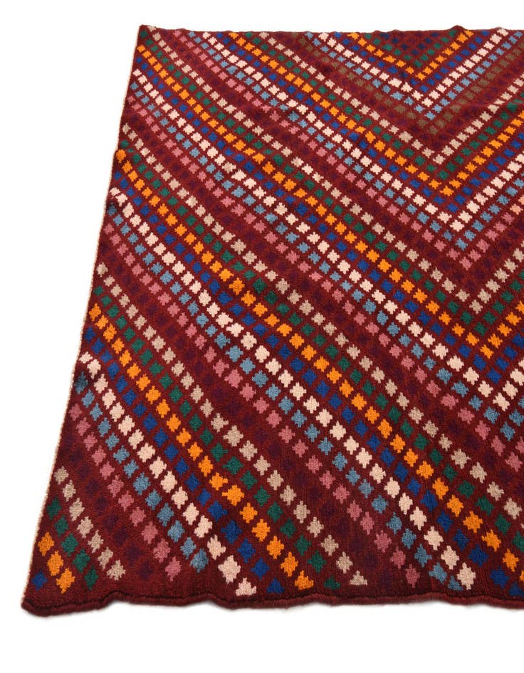 Detail image of  5' 8 x 8' 1  Hand Knotted Balouch Wool Rug