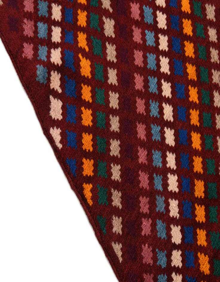 Detail image of  5' 8 x 8' 1  Hand Knotted Balouch Wool Rug