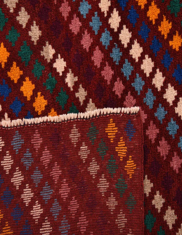 Detail image of  5' 8 x 8' 1  Hand Knotted Balouch Wool Rug