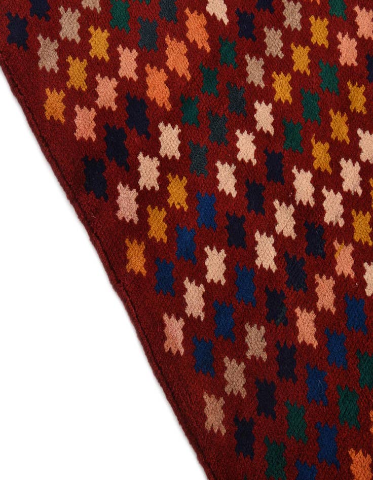 Detail image of  6' 2 x 7' 3  Hand Knotted Balouch Wool Rug