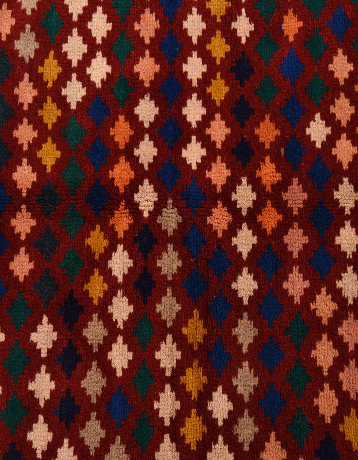 Detail image of  6' 2 x 7' 3  Hand Knotted Balouch Wool Rug