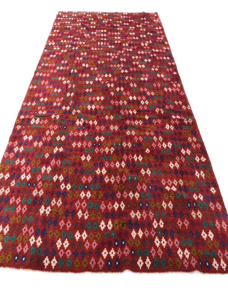 Detail image of  6' 9 x 9' 11  Hand Knotted Balouch Wool Rug