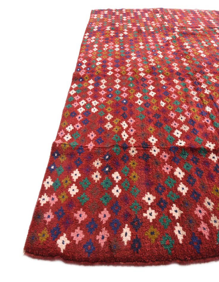 Detail image of  6' 9 x 9' 11  Hand Knotted Balouch Wool Rug